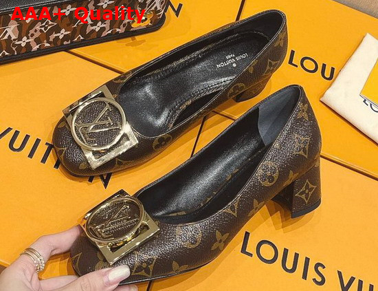 Louis Vuitton Madeleine Pump Cacao Patent Monogram Canvas 1A8ND0 Replica