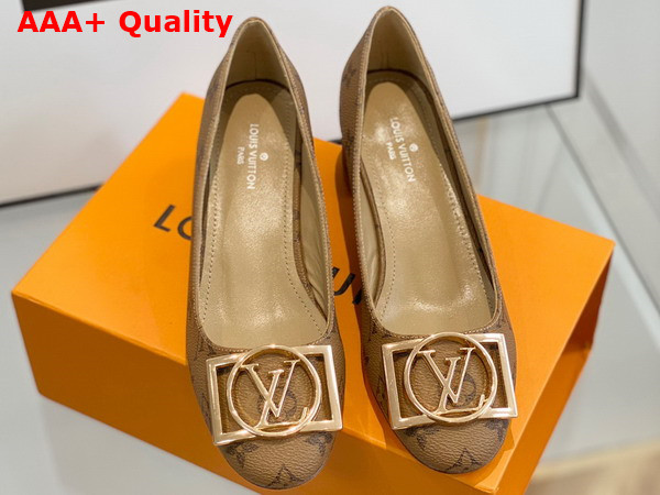 Louis Vuitton Madeleine Pump in Monogram Reverse Canvas Replica