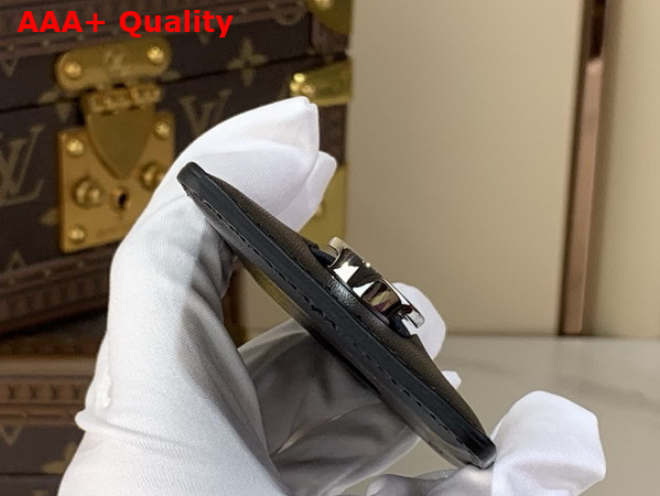 Louis Vuitton Magnetic Card Holder in Black Calfskin Leather M25864 Replica