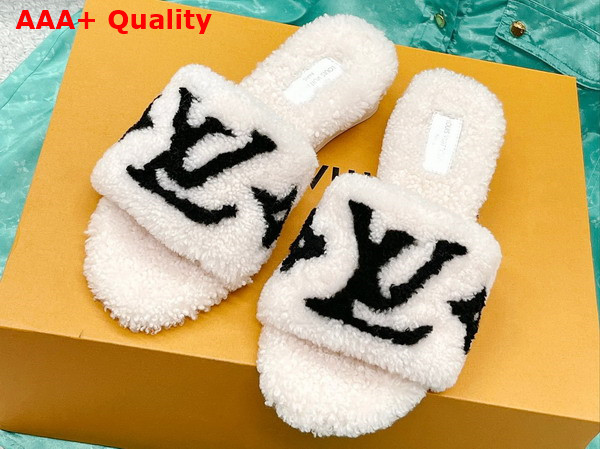Louis Vuitton Magnetic Mule in Beige Shearling Replica