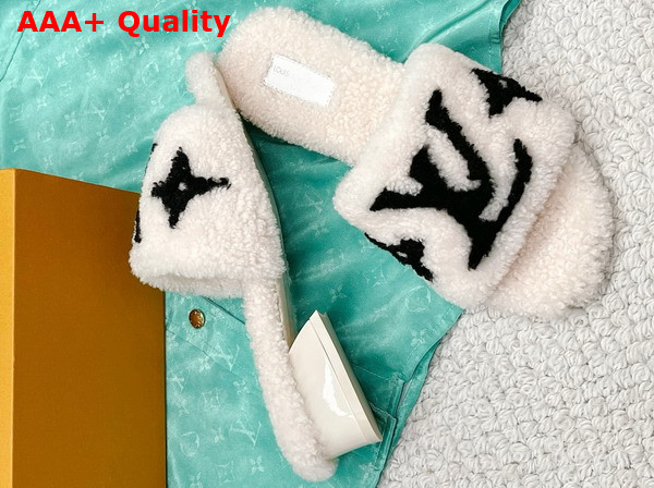 Louis Vuitton Magnetic Mule in Beige Shearling Replica