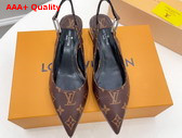 Louis Vuitton Magnetic Slingback Pump in Monogram Canvas Replica