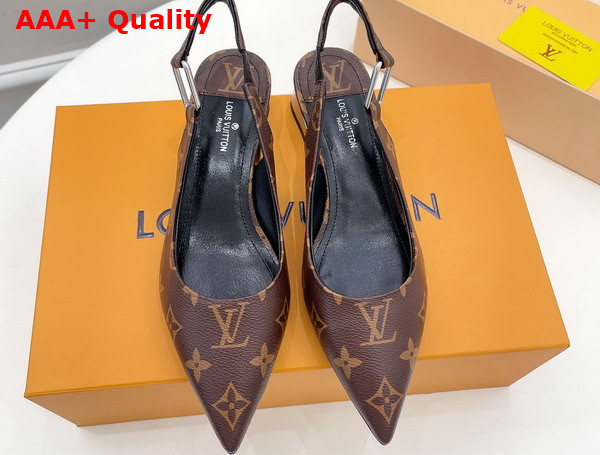 Louis Vuitton Magnetic Slingback Pump in Monogram Canvas Replica