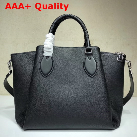 Louis Vuitton Mahina Leather Shoulder Bag Black Replica