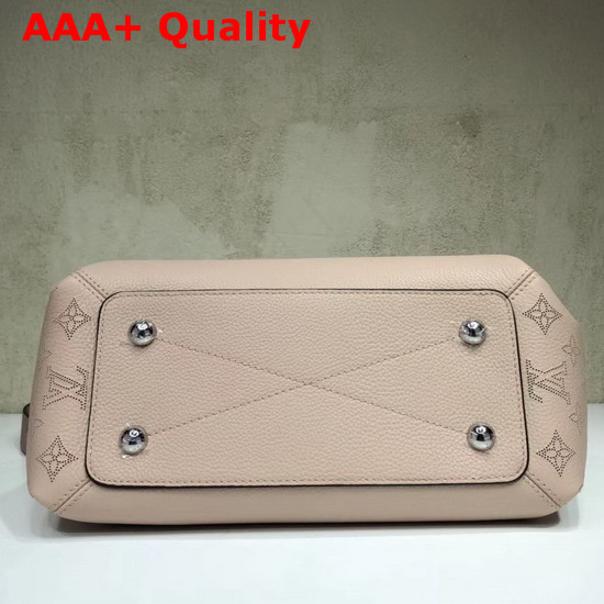 Louis Vuitton Mahina Leather Shoulder Bag in Nude Replica