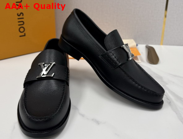 Louis Vuitton Major Loafer in Black Taiga Leather 1AIYW0 Replica