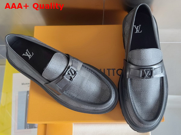 Louis Vuitton Major Loafer in Damier Graphite Canvas Replica