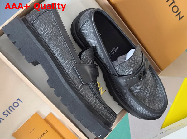 Louis Vuitton Major Loafer in Damier Graphite Canvas Replica
