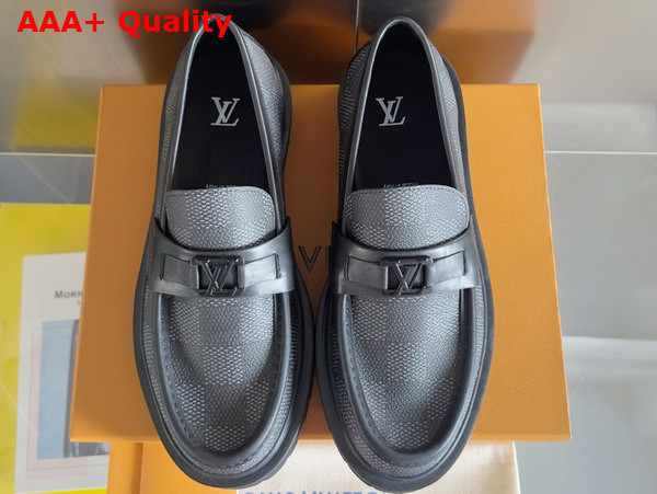 Louis Vuitton Major Loafer in Damier Graphite Canvas Replica