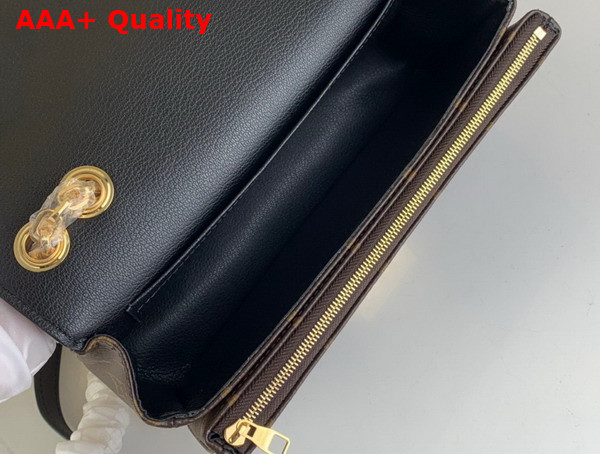 Louis Vuitton Marceau Chain Handbag Black Monogram Coated Canvas and Cowhide Leather M46126 Replica