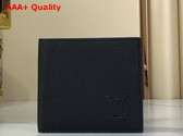 Louis Vuitton Marco Wallet in Black Waxy Calfskin M25944 Replica