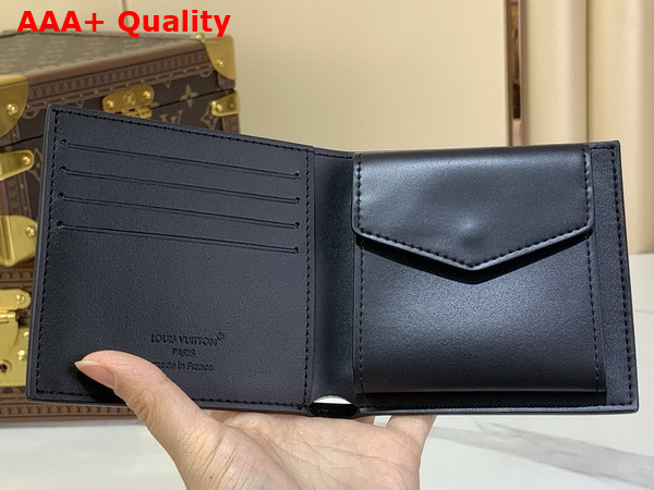 Louis Vuitton Marco Wallet in Black Waxy Calfskin M25944 Replica