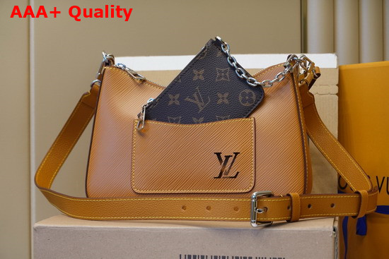 Louis Vuitton Marelle Handbag Gold Miel Epi Leather M80794 Replica