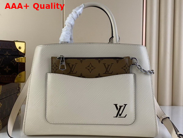 Louis Vuitton Marelle Tote MM Quartz Epi Leather Replica