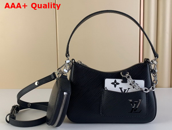 Louis Vuitton Marellini Handbag in Black Epi Grained Cowhide Leather M20998 Replica