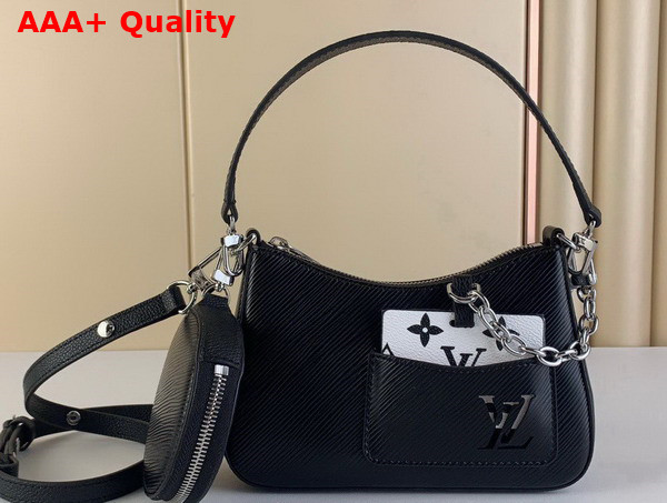 Louis Vuitton Marellini Handbag in Black Epi Grained Cowhide Leather M20998 Replica