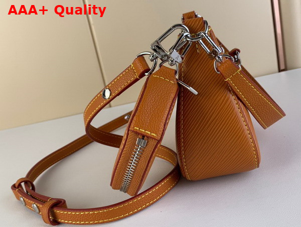 Louis Vuitton Marellini Handbag in Cognac Epi Grained Cowhide Leather Replica