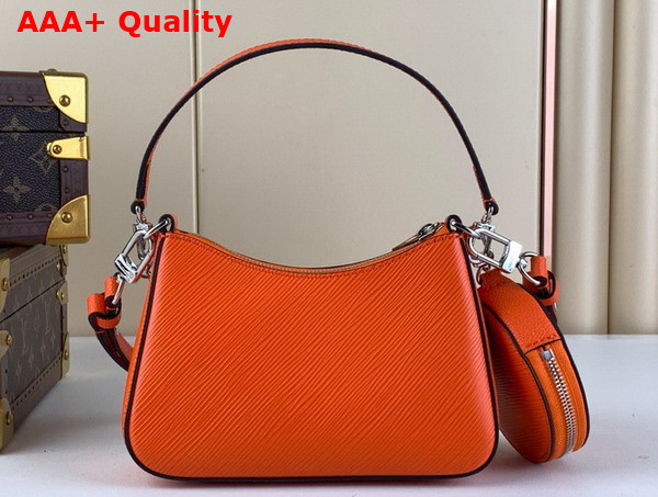 Louis Vuitton Marellini Handbag in Orange Minnesota Epi Grained Cowhide Leather M22736 Replica