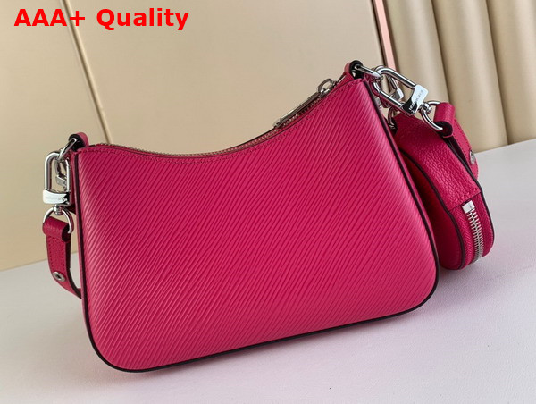 Louis Vuitton Marellini Handbag in Rose Miami Pink Epi Grained Cowhide Leather M21091 Replica