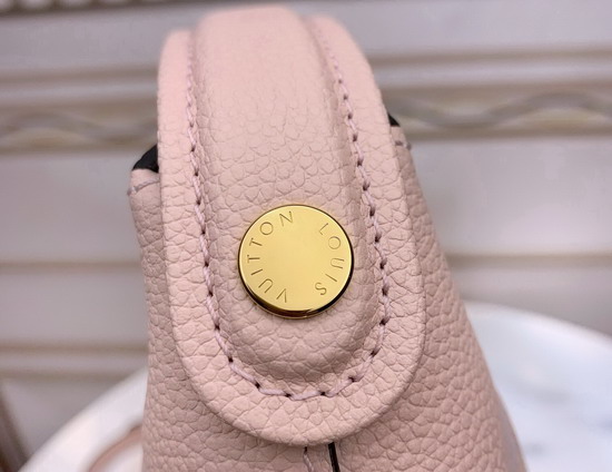 Louis Vuitton Marshmallow Hobo Bag Bouton de Rose Monogram Empreinte Leather with an Oversized and Gradient Monogram Pattern M45697 Replica