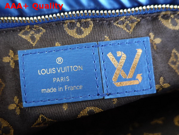 Louis Vuitton Maxi Multi Pochette Accessoires Navy Blue and Silver Recycled Nylon M21057 Replica