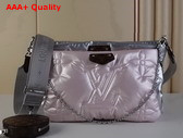 Louis Vuitton Maxi Multi Pochette Accessoires Silver and Pale Pink Recycled Nylon M21056 Replica