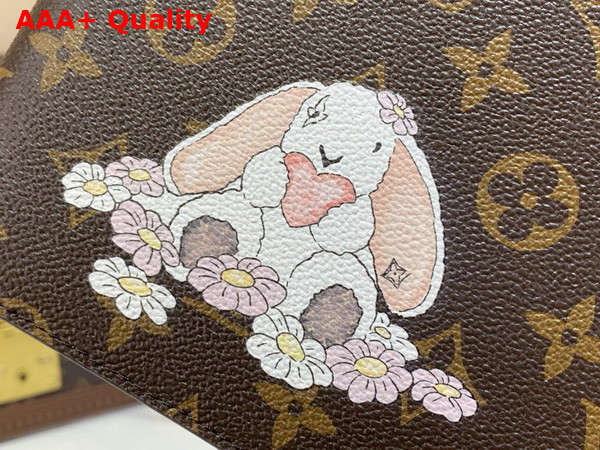 Louis Vuitton Medium Desk Agenda Cover Bunny Monogram Coated Canvas GI1590 Replica