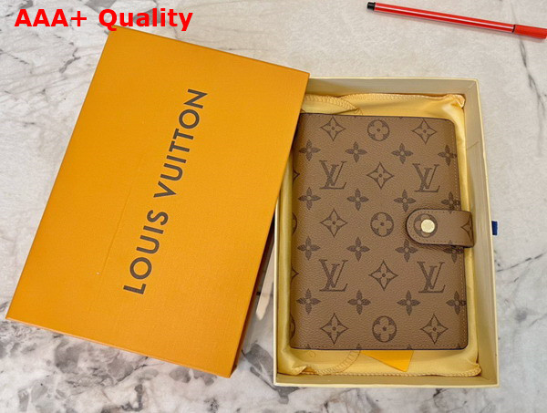 Louis Vuitton Medium Ring Agenda Cover Light Brown Monogram Canvas Replica