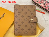 Louis Vuitton Medium Ring Agenda Cover Light Brown Monogram Canvas Replica
