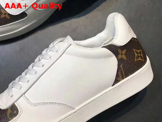 Louis Vuitton Men Rivoli Trainer White Plain Calf Leather and Monogram Canvas Replica