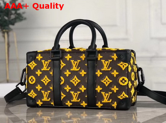 Louis Vuitton Mens 2020 Spring Summer Fashion Show Runway Bag in Embroidered Monogram Canvas Replica