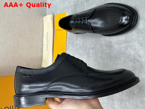 Louis Vuitton Mens Derby in Black Calf Leather Replica