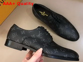 Louis Vuitton Mens Derby in Monogram Eclipse Canvas Replica