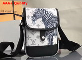Louis Vuitton Messenger BB Monogram Savana Canvas Zebra Replica