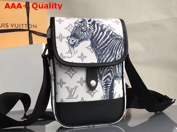 Louis Vuitton Messenger BB Monogram Savana Canvas Zebra Replica