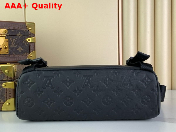 Louis Vuitton Messenger Voyager PM Bag in Black Monogram Shadow Leather M25121 Replica
