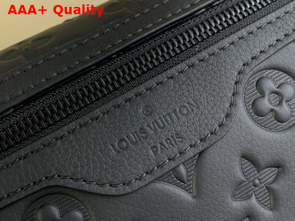 Louis Vuitton Messenger Voyager PM Bag in Black Monogram Shadow Leather M25121 Replica