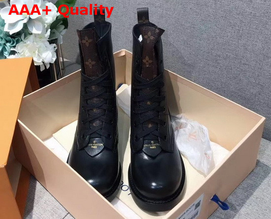 Louis Vuitton Metropolis Flat Ranger Black Calf Leather and Patent Monogram Canvas 1A7W13 Replica