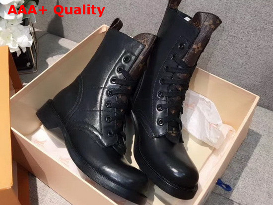Louis Vuitton Metropolis Flat Ranger Black Calf Leather and Patent Monogram Canvas 1A7W13 Replica