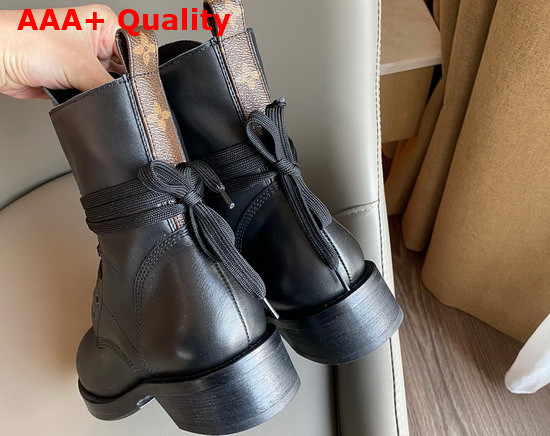Louis Vuitton Metropolis Flat Ranger in Black Calf Leather and Monogram Canvas 1A7WIB Replica