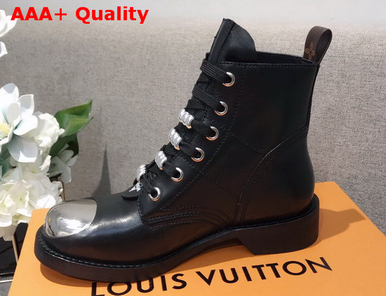 Louis Vuitton Metropolis Ranger Black Calf Leather with a Metal Top Cap 1A64VO Replica