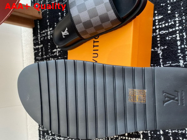 Louis Vuitton Miami Mule in Black Damier Jacquard 1ACR2N Replica