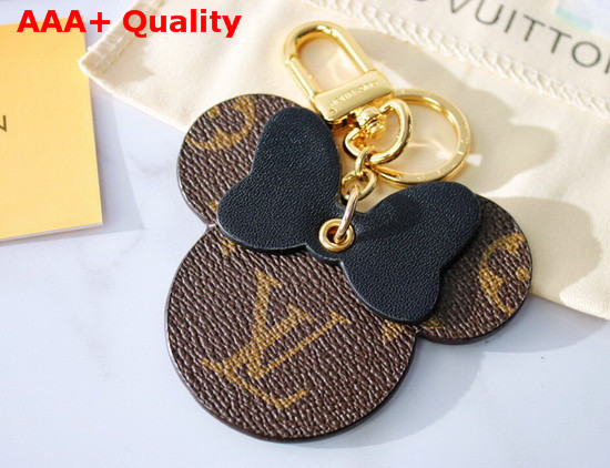 Louis Vuitton Mickey Bag Charm and Key Holder Monogram Black Replica