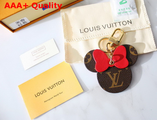 Louis Vuitton Mickey Bag Charm and Key Holder Monogram Red Replica