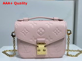 Louis Vuitton Micro Metis Pink Monogram Empreinte Leather M81389 Replica