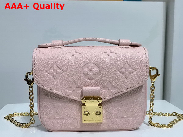 Louis Vuitton Micro Metis Pink Monogram Empreinte Leather M81389 Replica
