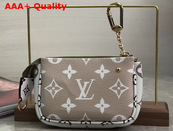Louis Vuitton Micro Pochette Accessoires White and Khaki Monogram Coated Canvas M67579 Replica