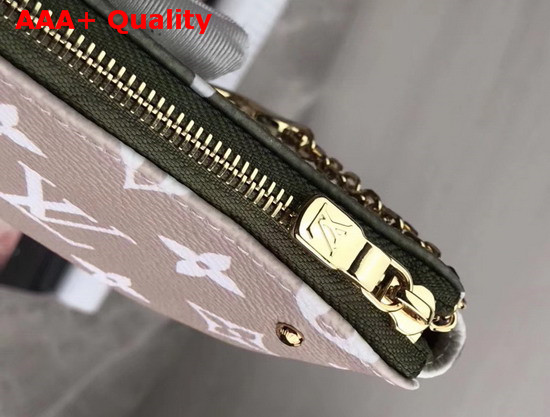 Louis Vuitton Micro Pochette Accessoires White and Khaki Monogram Coated Canvas M67579 Replica