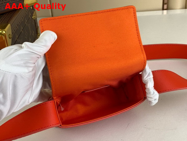 Louis Vuitton Micro Steamer Wearable Wallet in Vermillion Red Epi XL Grained Leather M23837 Replica