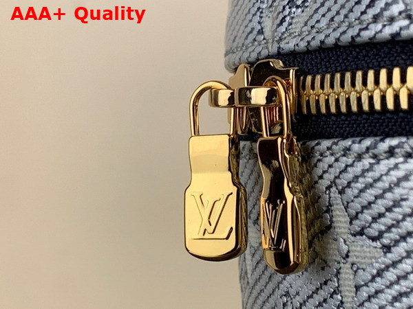 Louis Vuitton Micro Vanity in Blue Monoglam Coated Canvas M82467 Replica